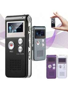 Mini Digital Voice Recorder, Suitable For Lecture Recording - Suitable For Students, Teachers, Journalists | Requires Adapter To Connect To Smartphone