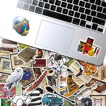 50pcs Harry Potter Officially Licensed Hogwarts Four Great Colleges Badge Props Vinyl Stickers, Waterproof Stickers For Party Decorations Envelope Water Bottles Laptop Bumper Bottle Cell Phone Hard Gift Hat Car, Fun Stickers For Teens Adults ﻿ - Multicolor - View 6