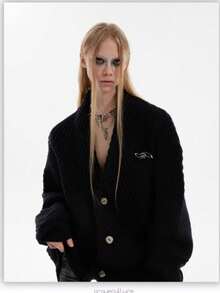 Men Cardigans - Black - View 4