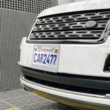 2 Pack Silver License Plate Frames 2 Holes Rust-Proof Chrome License Plate Holder Lengnoy Universal Car Stainless Steel Polish Mirror License Plate Cover For Women Man With Screws Caps - 銀 - 查看 3