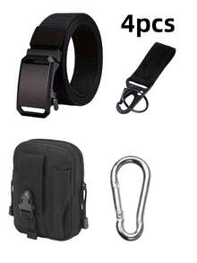 2-In-1 Tactical Waist Belt - Durable Nylon, Adjustable Buckle, Suitable For Survival, Tactical Use, Tactical Gear - Multicolor - View 11