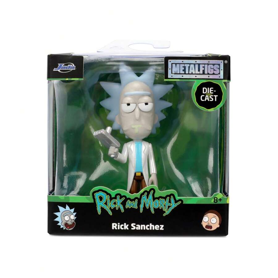 Simba RICK AND MORTY Tượng kim loại cao 6,5cm, Rick Sanchez/Morty Smith/Mr. Meeseeks, Đồ sưu tầm Rick bằng kim loại, Quà tặng cho người hâm mộ và nhà sưu tập (1 chiếc) - Rick Sanchez - Xem 1