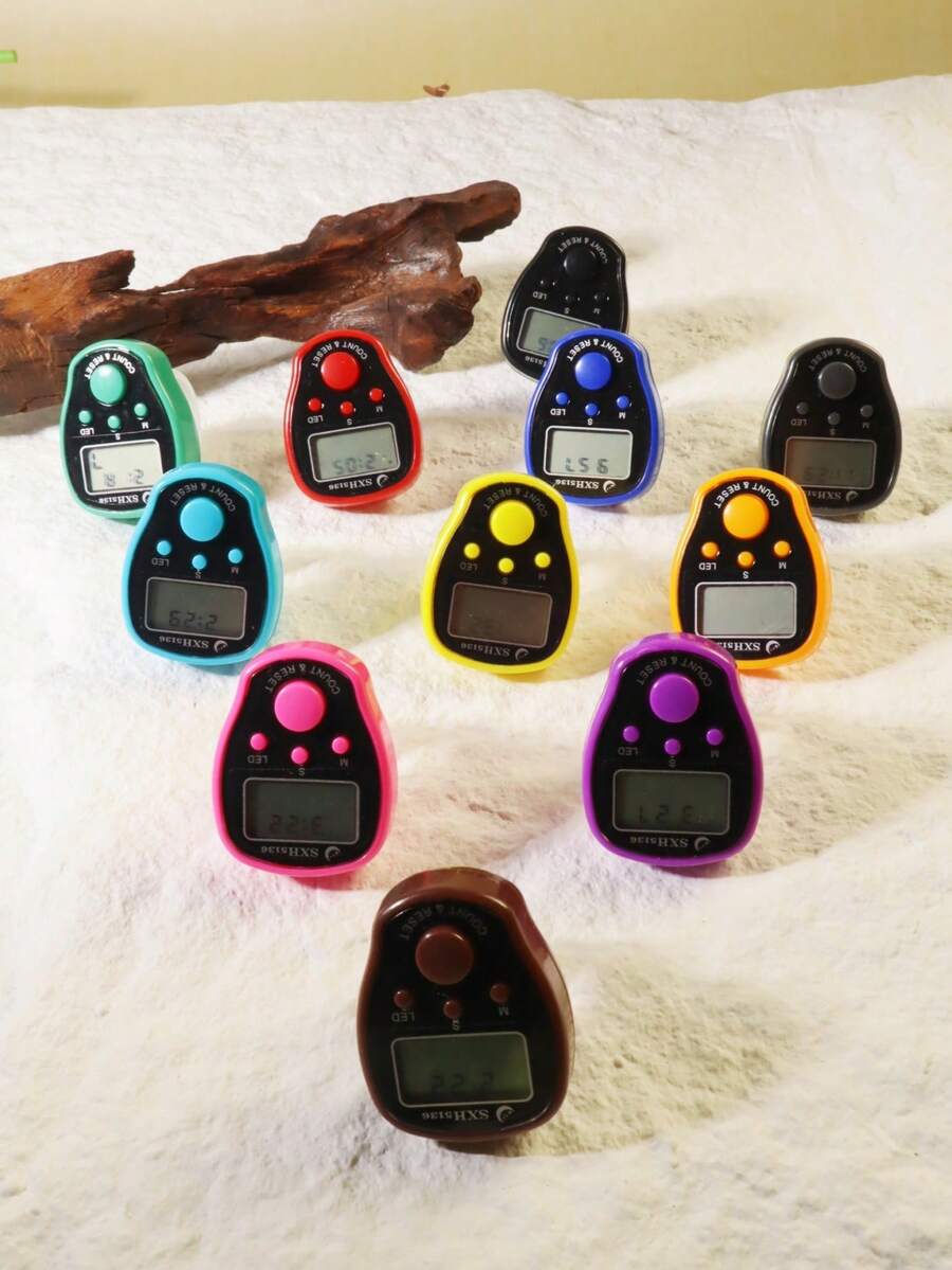 1pc/5pcs/10pcs 2026 Spring Ramadan | Mini Finger Tally Counter With Light, Islamic Prayer Counting Device For Middle East Ramadan
