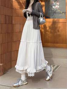 Women Skirts - White - View 2