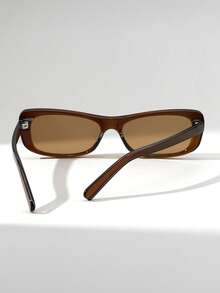 1副女士猫眼PC复古简约街头风时尚眼镜 - 彩色 - 查看 6