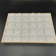 1pc 35x24x3cm Multi-Layer Jewelry Display Tray, Ring Storage Box, Necklace & Bracelet Holder, Photography Prop Display Stand, Black - Black - View 4