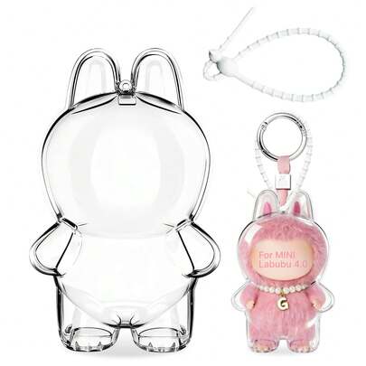 Acrylic Display Case For Dolls - Transparent Pendant Protective Box, Suitable For Collectibles, Doll Not Included, Single Pack