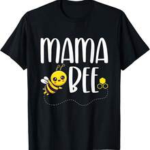 Birthday Bee Family Matching Mama Bee Mom Beekeeper Mother T-Shirt - Yellow - View 1