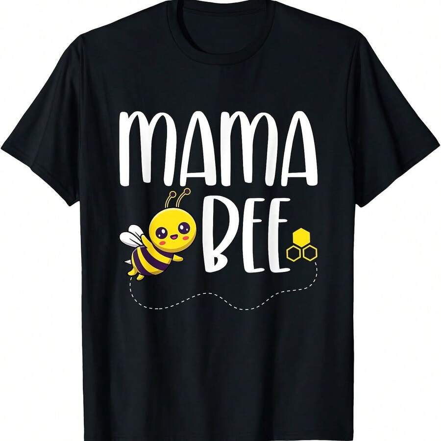 Birthday Bee Family Matching Mama Bee Mom Beekeeper Mother T-Shirt - Yellow - View 1