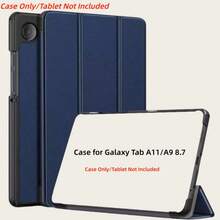 适用于三星 Galaxy Tab A11/A9 8.7 英寸平板电脑的保护套，带阅读器保护套，2025 新款，平板电脑三折支架（不含平板电脑） - 彩色 - 查看 4