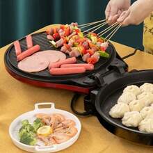 Una plancha para tortitas de 1000 W y 30 cm con función antiadherente, un excelente complemento para la cocina casera. - Tipo de Enchufe A USA (110-127V) - Ver 4