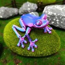 2026新款 - 1个3D打印青蛙摆件 - 动物毛绒玩具 - 独特的减压礼物 - 送朋友的礼物 - 收藏品 - 节日礼物 - 生日礼物 - 礼品 - 彩色 - 查看 10