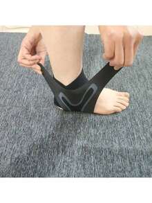 1 chiếc đai nén hỗ trợ mắt cá chân, dụng cụ bảo vệ khớp mắt cá chân, dụng cụ hỗ trợ thể thao unisex. - màu đen - Xem 5
