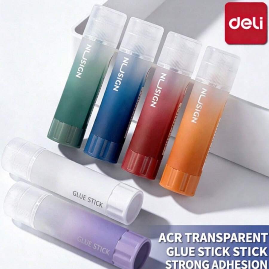 1pc Solid Glue Stick, High Viscosity, , Suitable For Students, Handcrafts, Office & Financial Use - Multicolor - View 1