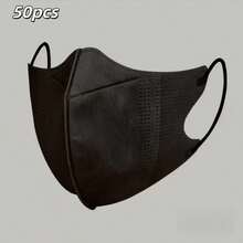 10/20/50pcs Disposable Face Masks For Women, Premium 3D Sculpted Design, Slim & Breathable Ear Loop Masks - Multicolor - View 9