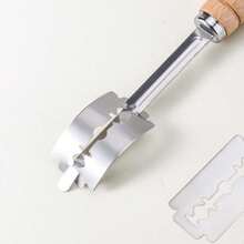 1pc/2pcs/3pcs/4pcs Baking Tool Set, Bread Making Tool Set, Wooden Handle Duster, Scraper, Flour Cutter - Multicolor - View 4