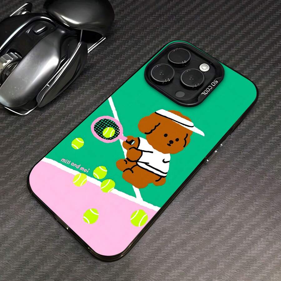Estuche para teléfono Tennis Puppy Playtime Compatible con estuches para teléfonos 17 17 Pro 16 Pro Max 15 Pro Max 14 y 13 Hecho de material TPU duradero, resistente a caídas y elegante Un regalo perfecto para familiares, amigos y seres queridos y un excelente regalo para cumpleaños, San Valentín y Año Nuevo. - Negro - Ver 1