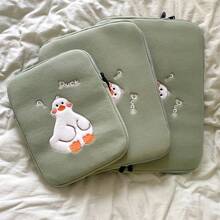 11英寸可爱鸭子图案笔记本电脑保护套，平板电脑收纳包，适用于13/14/15.6英寸笔记本电脑，适合学生和上班族日常使用。 - 彩色 - 查看 5