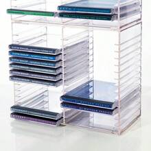 Clear Plastic CD Holder Holds 30 Standard CD Jewel Cases - B0000E1VRT - 查看 7