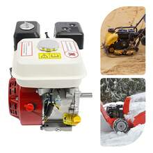 7.5HP 4-Stroke Petrol Engine Single Cylinder Air Cooled Gasoline Engine - Red - View 9