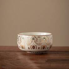 Ru Kiln Dunhuang Phoenix Feather Teacup, Household Ceramic Crackle Glaze Gongfu Tea Cup, Personal Use Tea Cup Water Cup - Multicolor - View 6