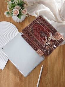 Tablet Protective Case With Elk Pattern, Compatible With IPad 9.7/10.2/10.5/10.9/12.9/Pro 11, 10th Generation, Compatible With Samsung Galaxy Tab S6 Lite 10.4-Inch, Compatible With Kindle Paperwhite 12th Gen 2024, 2022 Kindle (11th Generation), Soft Anti Drop, Smart Stand/Automatic Wake-Up/Sleep. Plant Pattern Protective Cover. - 多色-3 - 查看 2