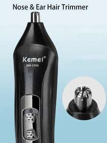 Kemei KM-1506 电动理发器剃须刀胡须剃刀面部脱毛器鼻毛耳毛修剪器三合一 USB 充电男士理发机，价格实惠，热销家用理发器，适合全家使用。 - 黑色 - 查看 11