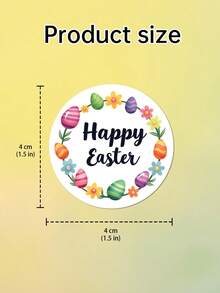 15/35/70pcs Easter Animal Stickers, Egg Stickers,Customize Text,Easter Bunny, Happy Easter Stickers, Custom Cut Stickers - Multicolor - View 7