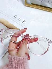 1/2 Pair Unisex Computer Glasses, Anti-Eye Fatigue, Transparent Lenses, Suitable For Women - Multicolor - View 3