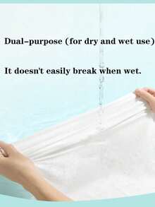 5pcs/Pack Luxury Disposable Thick Towels, 70gsm Soft Non-Woven Fabric, Individually Packaged, 50x100cm, Suitable For Travel, Gym And Outdoor Use - White - View 7