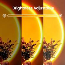 Multicolor Sunset Projector Lamp With Remote & APP Control - 16 Colors & 16 Dynamic Modes, Dimmable LED Night Light For Bedroom, Party, Photography Decor,Romantic Dates & Gifts - Multicolor - View 4