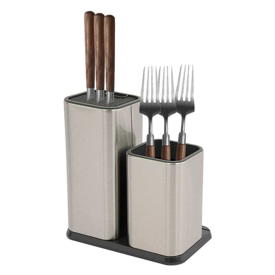 YUNRUX Knife Block, Knife Holder & Roll Bag - 銀色 - 查看 1