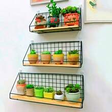 1pc Creative Wall Mounted Storage Rack With Handle - Iron Made - Durable - High Load Bearing Capacity - Home Wall Mounted Storage Rack - Portable - Bathroom - Toilet - Wall Mounted - Storage - Hanging Storage Rack - Cosmetics And Skincare Storage Rack - Dorm Bedside Rack Bathroom - Black - View 10