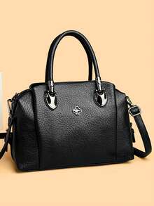 KAIDIFEINIROO Fashion Women's Handbag, High-Quality Soft PU Leather Crossbody Shoulder Bag, 2026 New Luxury Designer Casual Tote Bag - Black - View 3