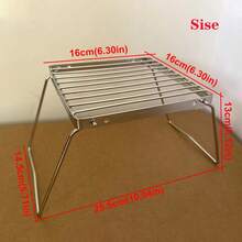 户外露营炉架及轻便茶壶水壶套装，适合背包旅行、户外探险、徒步旅行和露营旅行，便携式折叠烧烤架、烤盘、露营炊具、野餐烹饪露营装备、烧烤配件支架