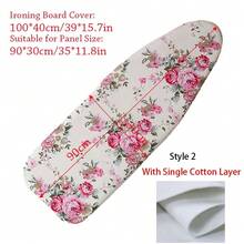 1 件装耐用熨衣板布，新款加厚耐热熨衣板罩垫，通用洗衣用品，印花加厚款 - 彩色 - 查看 13