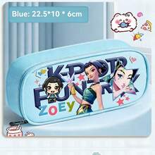 KPOP 女巫狩猎主题铅笔盒，文具收纳袋，铅笔袋，大容量拉链笔袋，学生文具，大容量收纳袋，漱口水袋，化妆包，学生礼物，返校用品，学习办公用品 - 彩色 - 查看 14