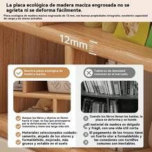Librero De Madera Con 3 Puertas 140*20*100cm Nuez De Osugi - Marrón - Ver 6