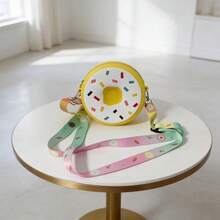 Cute Donut Shaped Wallet, Ideal As Birthday Gift, Christmas Gift, And Party Favor - Multicolor - View 9