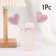 Heart-Shaped Headband, Glitter Headband For Valentine's Day, Party & Concert Headband, Adult Coil Heart-Shaped Headband, Valentine's Day Gift - Multicolor - View 14