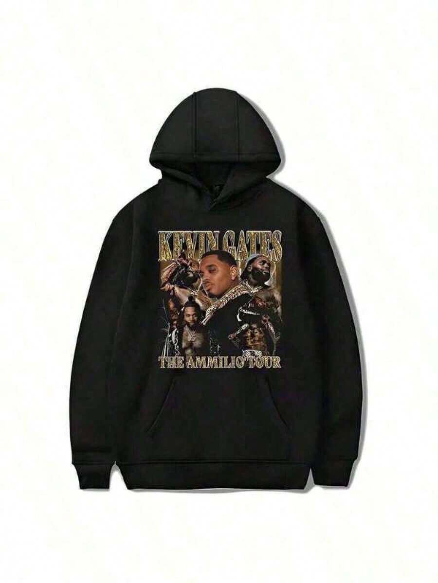 Men Outdoor Hoodies & Sweatshirts - Black - View 1