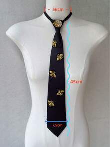 复古奢华黑色领结，饰以独特的琥珀宝石，与西装完美搭配，打造别具一格的时尚配饰。 - 黑色 - 查看 8