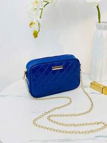 1pc Girls' Fashion Crossbody Bag & Coin Purse, Minimalist Metal Chain Strap, Suitable For Various Occasions - Multicolor - View 17