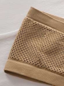 Women Comfortable Seamless Plus Size Front Closure Bandeau Bra ,Elegant Wireless Bras Brassiere For Larger Sizes,Black Top - 黑色 - 查看 6