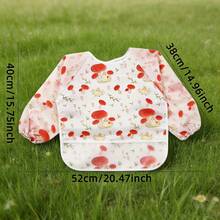 1pc Newborn Reversible Bib, Baby Feeding Smock, Infant Eating Clothes, Unisex - Multicolor - View 7