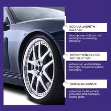 JAYSUING Removedor de Óxido Multifuncional 50ml - Restauración de Brillo y Renovación, Pulido Profesional y Mantenimiento, Desoxida Rines, Griferías y Acero Inoxidable - Púrpura - Ver 4