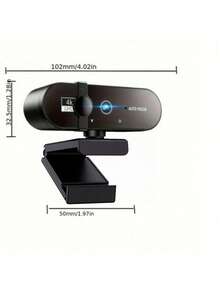 适用于电脑的 2K/4K 网络摄像头，1080P 高清，USB 接口，带麦克风，自动对焦，支持全高清 1080P 分辨率