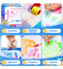 Tendencia100cm 23pzs Alfombra Grande De Dibujo Con Agua Niño JuguetesCalidad premium - 1 - Ver 4