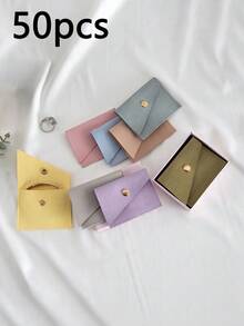 50/10/1pc Microfiber Gift Pouch Small Jewelry Presents Pouches For Necklace Christmas Wedding Gift Package Envelope Bags Small Gift Packaging For Children Birthday Favor Candy Pouches Microfiber Velvet Bag Gift Bags - CX-cFX - View 1