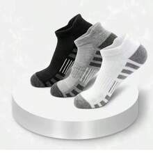 24 Pairs Men's Ankle Socks, High Quality Low-Cut Round Neck Breathable Mesh Casual Boat Socks